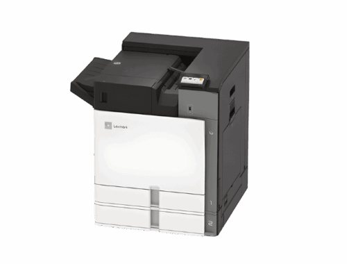 Stampante da ufficio a colori Lexmark CS963 vista frontale